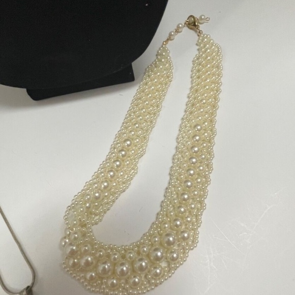 10 Pc Necklaces Crystal Bead Cameo Vintage Jewelry Lot - Picture 9 of 14